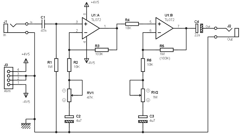 Tl072 2025 headphone amp